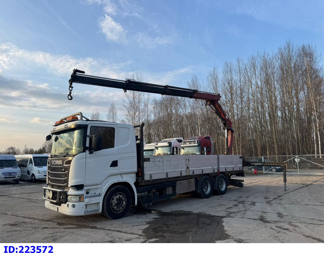 SCANIA R500 6x4 + crane HMF - Грузовик бортовой/ Платформа: фото 4 SCANIA R500 6x4 + crane HMF - Грузовик бортовой/ Платформа: фото 4