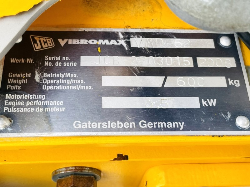 JCB Vibromax Duplex VMD 62 (1244) - Каток тротуарный: фото 3 JCB Vibromax Duplex VMD 62 (1244) - Каток тротуарный: фото 3
