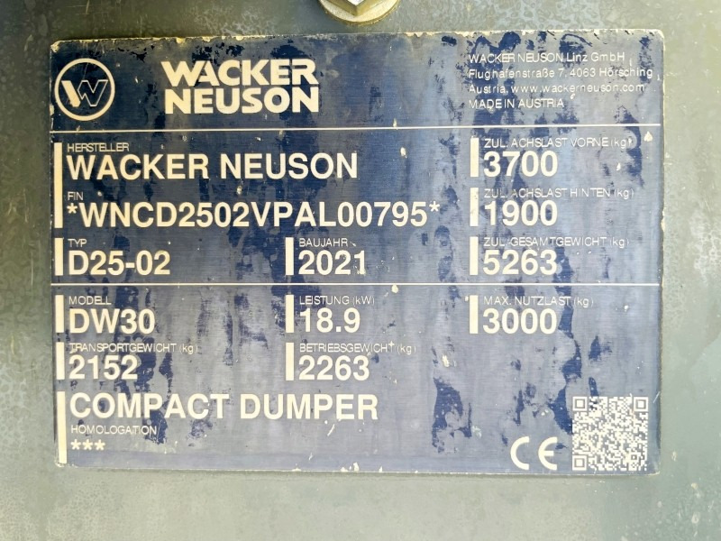 Neuson DW30 (3843) - Мини-самосвал: фото 3 Neuson DW30 (3843) - Мини-самосвал: фото 3