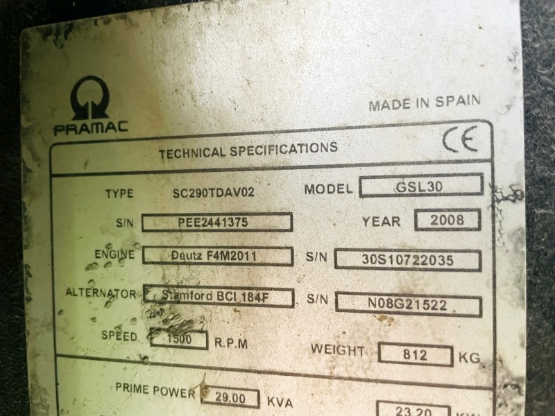 Pramac GSL30 (3871) - Электрогенератор: фото 3 Pramac GSL30 (3871) - Электрогенератор: фото 3