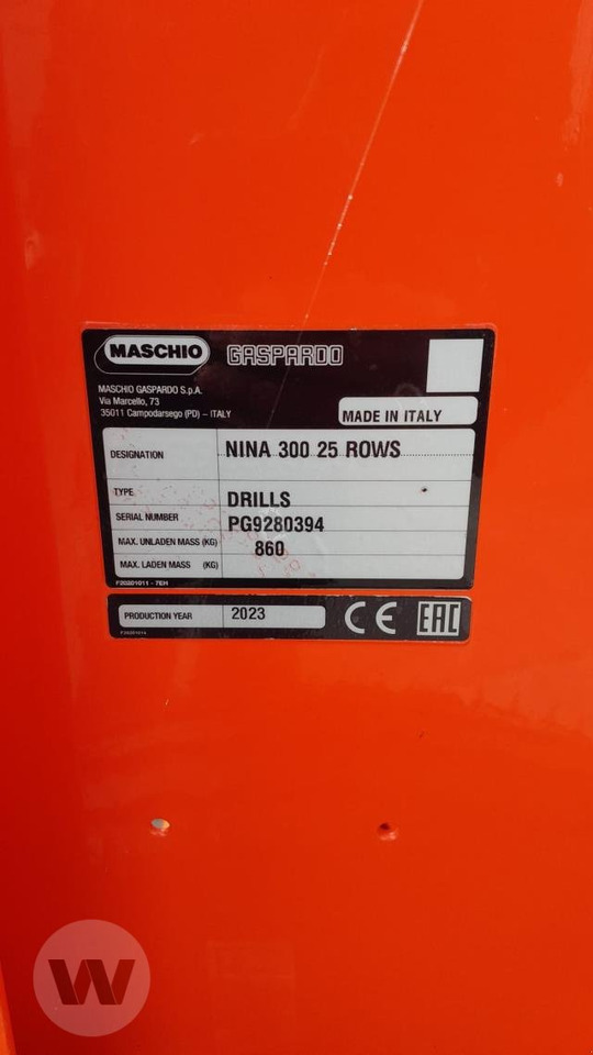 Maschio Nina 30 - Сеялка: фото 4 Maschio Nina 30 - Сеялка: фото 4