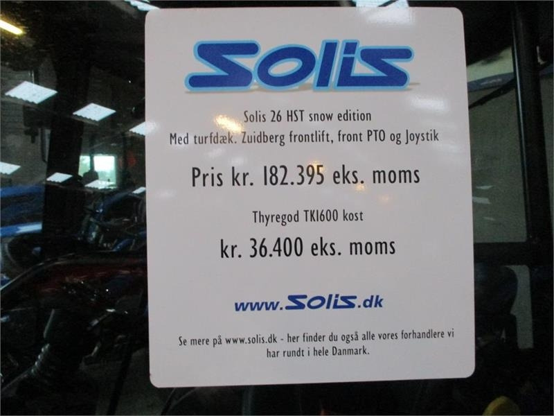 Solis 26 HST Snow Edition med frontlift, front PTO, Thyr - Трактор: фото 5 Solis 26 HST Snow Edition med frontlift, front PTO, Thyr - Трактор: фото 5