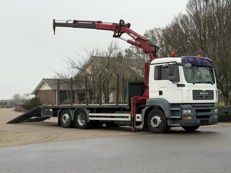 MAN TGA 26.320 KRAAN/CRANE/RAMPS/RAMPEN/MACHINE TRANSPORTER - Автоманипулятор: фото 3 MAN TGA 26.320 KRAAN/CRANE/RAMPS/RAMPEN/MACHINE TRANSPORTER - Автоманипулятор: фото 3