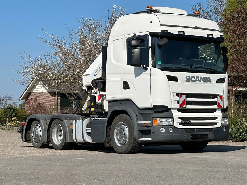 Scania R450 6x2 !!TRACTOR!!!CRANE/GRUE/HMF 50TM!!TOP!EURO6!! - Тягач: фото 2 Scania R450 6x2 !!TRACTOR!!!CRANE/GRUE/HMF 50TM!!TOP!EURO6!! - Тягач: фото 2