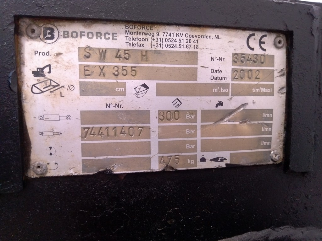 Boforce SW45H - Сцепное устройство для Строительной техники: фото 4 Boforce SW45H - Сцепное устройство для Строительной техники: фото 4