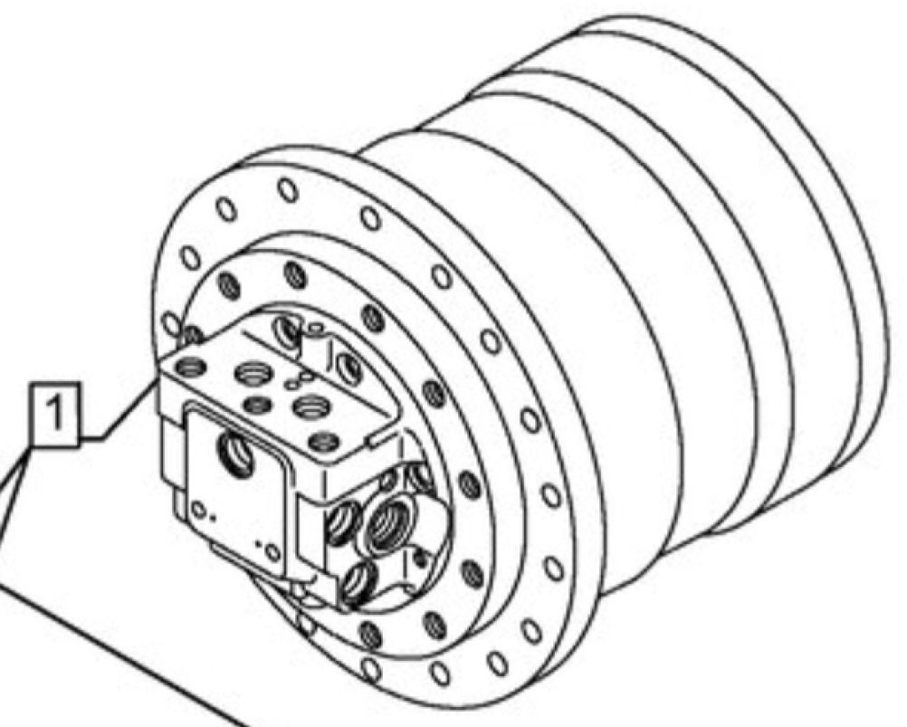 Case KBA14840 - 47789945 - Бортовой редуктор для Строительной техники: фото 1 Case KBA14840 - 47789945 - Бортовой редуктор для Строительной техники: фото 1