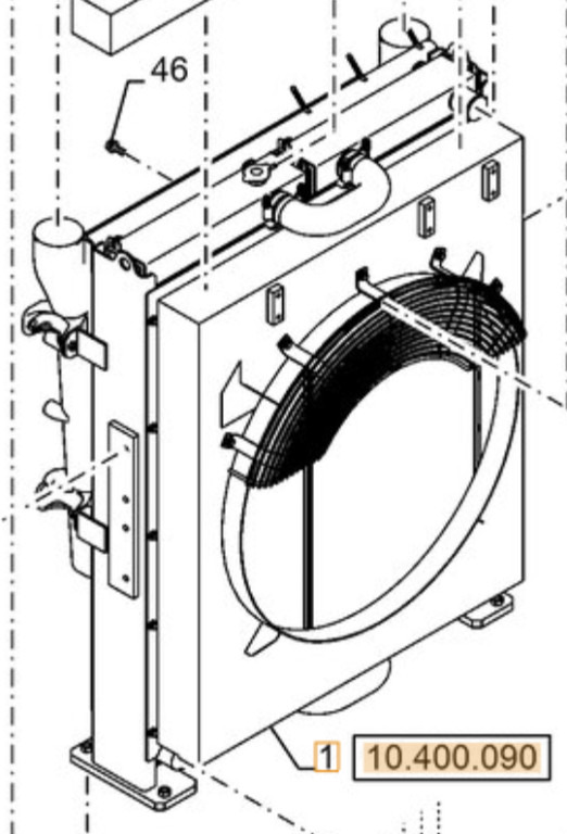 Case KWH12780 - Радиатор для Строительной техники: фото 2 Case KWH12780 - Радиатор для Строительной техники: фото 2