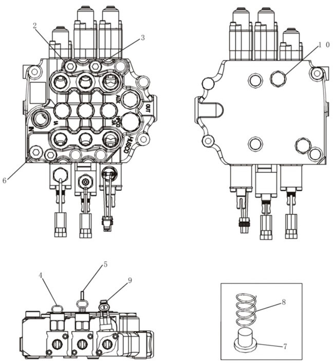 New Holland 87527181 - 87527178 - Гидравлический клапан для Строительной техники: фото 1 New Holland 87527181 - 87527178 - Гидравлический клапан для Строительной техники: фото 1