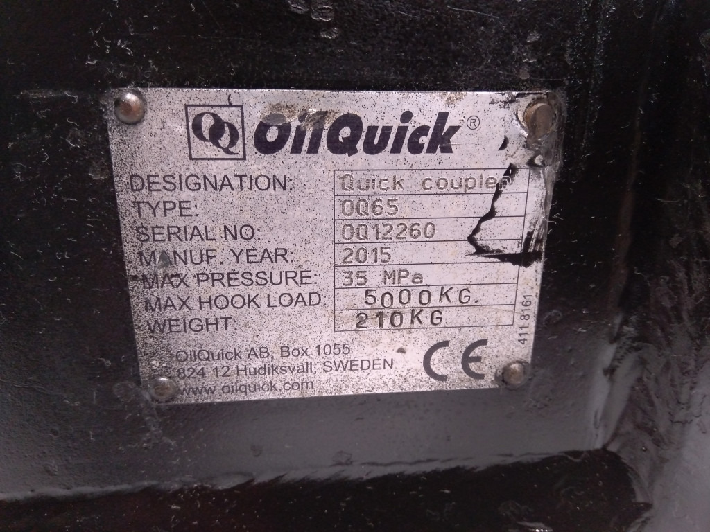 Oilquick OQ65 - - Сцепное устройство для Строительной техники: фото 5 Oilquick OQ65 - - Сцепное устройство для Строительной техники: фото 5
