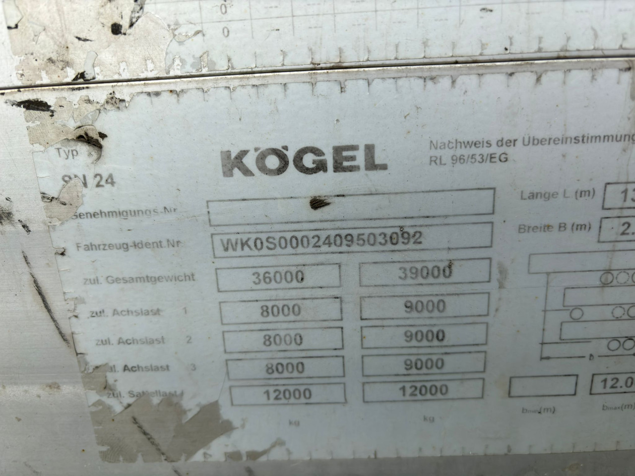 Полуприцеп бортовой/ Платформа KÖGEL SN 24: фото 11 Полуприцеп бортовой/ Платформа KÖGEL SN 24: фото 11