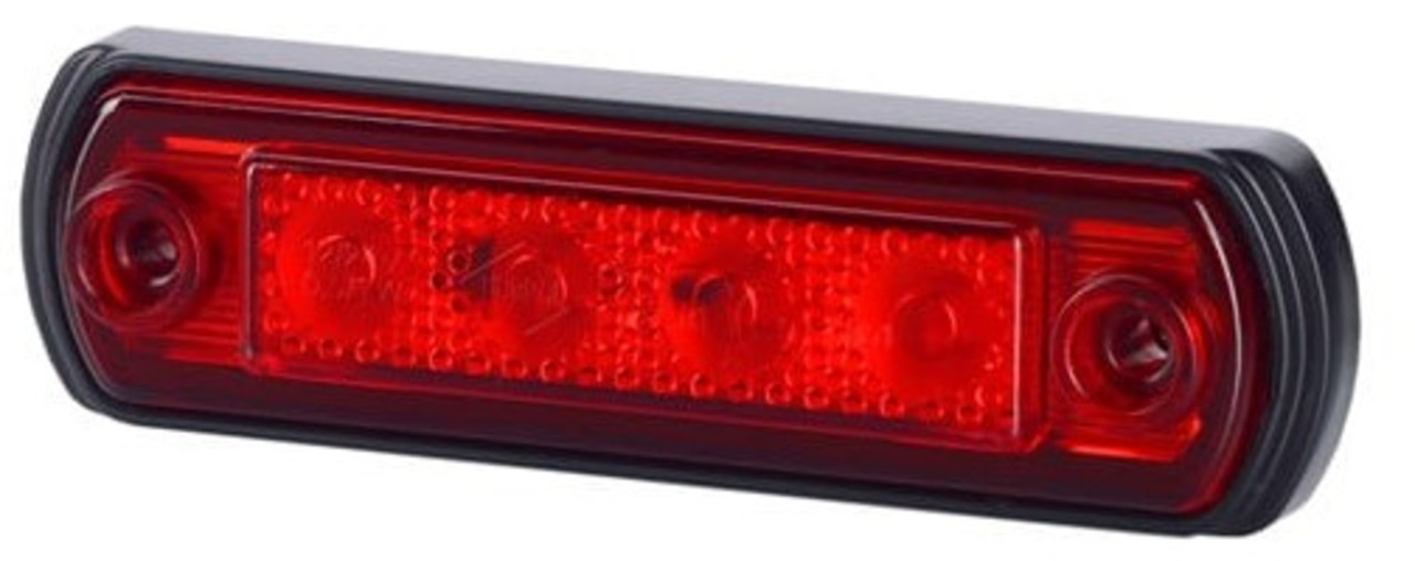 Новый Свет/ Освещение для Грузовиков Rear marker light (red) with a rubber pad Rear marker light (red) with a rubber pad: фото 1