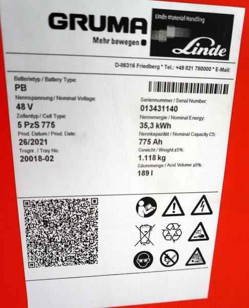 AIM 48 Volt 5 PzS 775 Ah - Аккумулятор: фото 5 AIM 48 Volt 5 PzS 775 Ah - Аккумулятор: фото 5