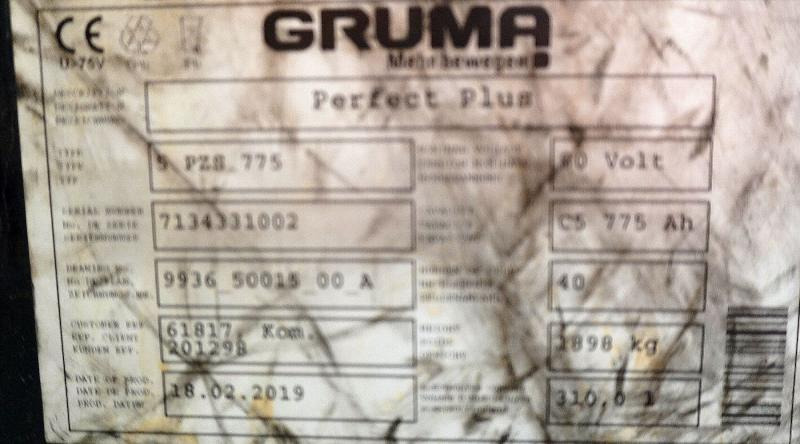 GRUMA 80 Volt 5 PzS 775 Ah - Аккумулятор: фото 5 GRUMA 80 Volt 5 PzS 775 Ah - Аккумулятор: фото 5