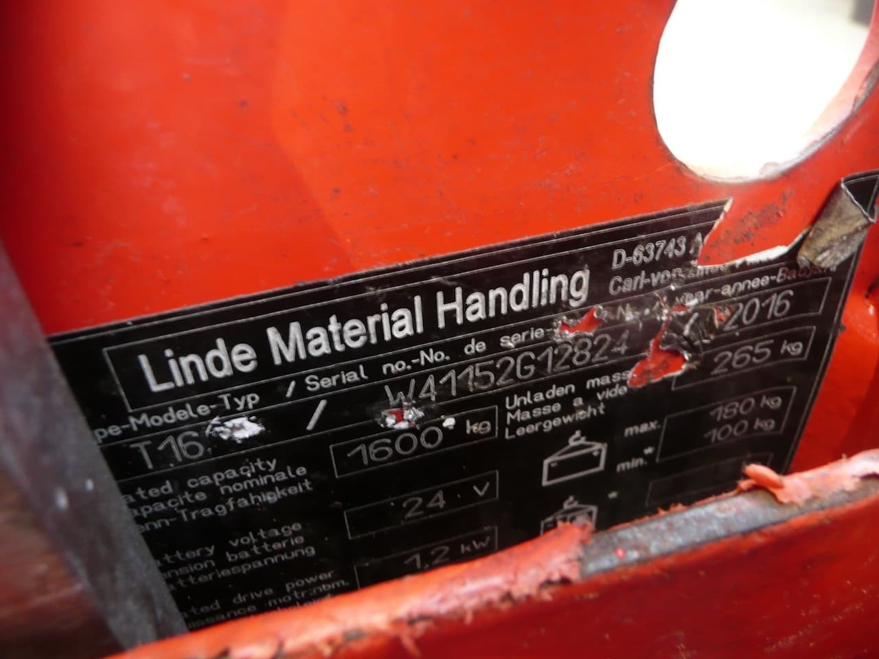 Тележка Linde T 16: фото 6 Тележка Linde T 16: фото 6