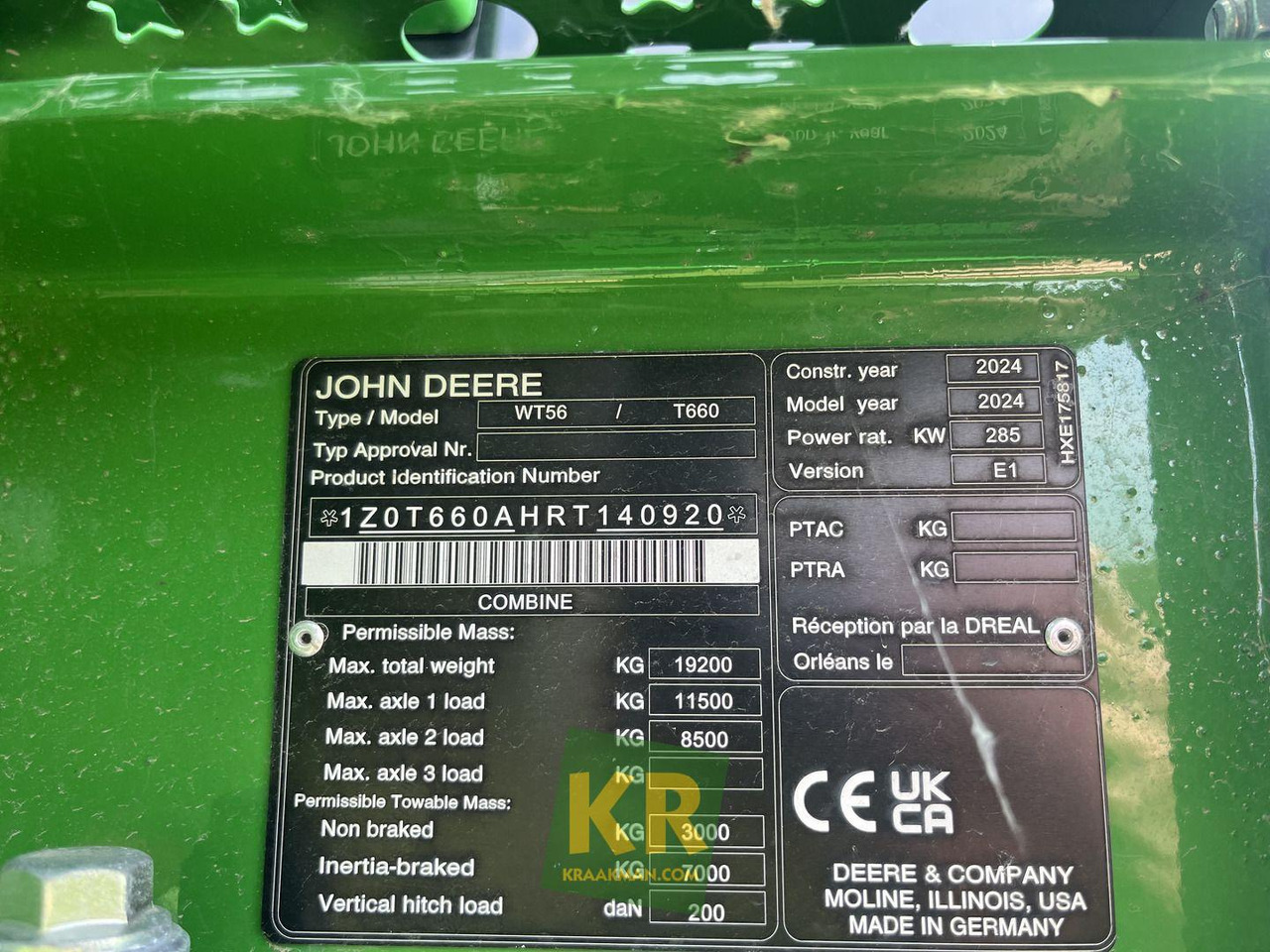 Новый Зерноуборочный комбайн John Deere T660: фото 12