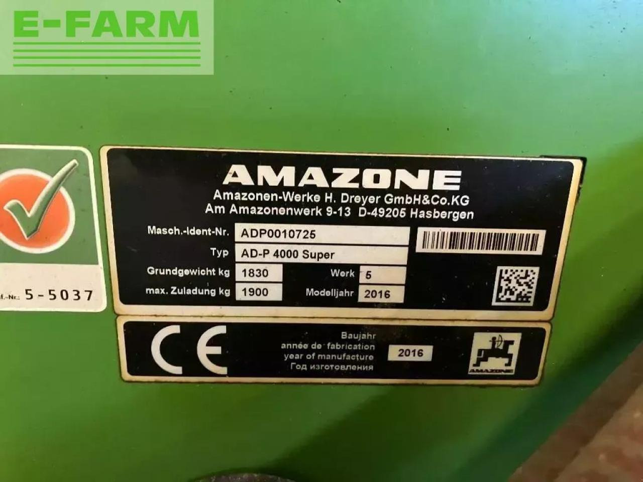 Amazone ad-p 400 super - Сеялка: фото 4 Amazone ad-p 400 super - Сеялка: фото 4