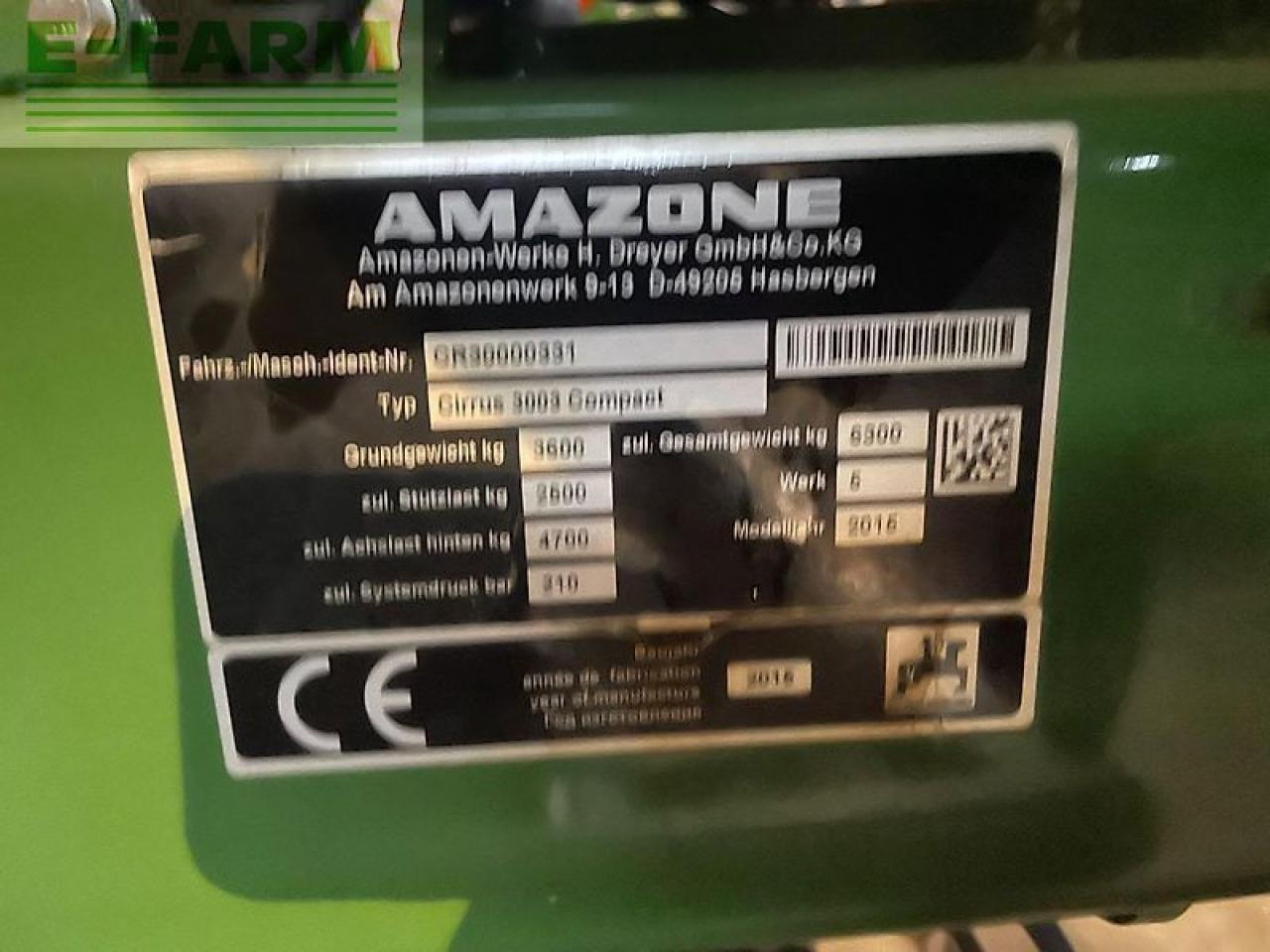 Amazone cirrus 3003 compact - Сеялка: фото 4 Amazone cirrus 3003 compact - Сеялка: фото 4