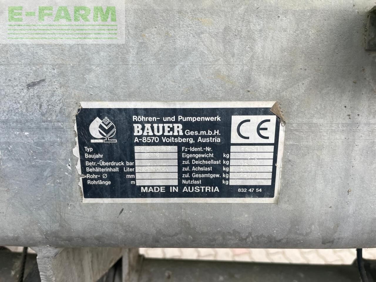 Bauer Poly 155 - Техника для внесения удобрений: фото 2 Bauer Poly 155 - Техника для внесения удобрений: фото 2