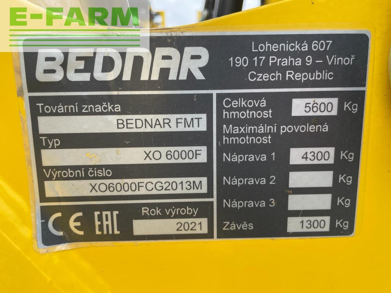 Дисковая борона Bednar Bednar XO6000F Svifter disc: фото 7