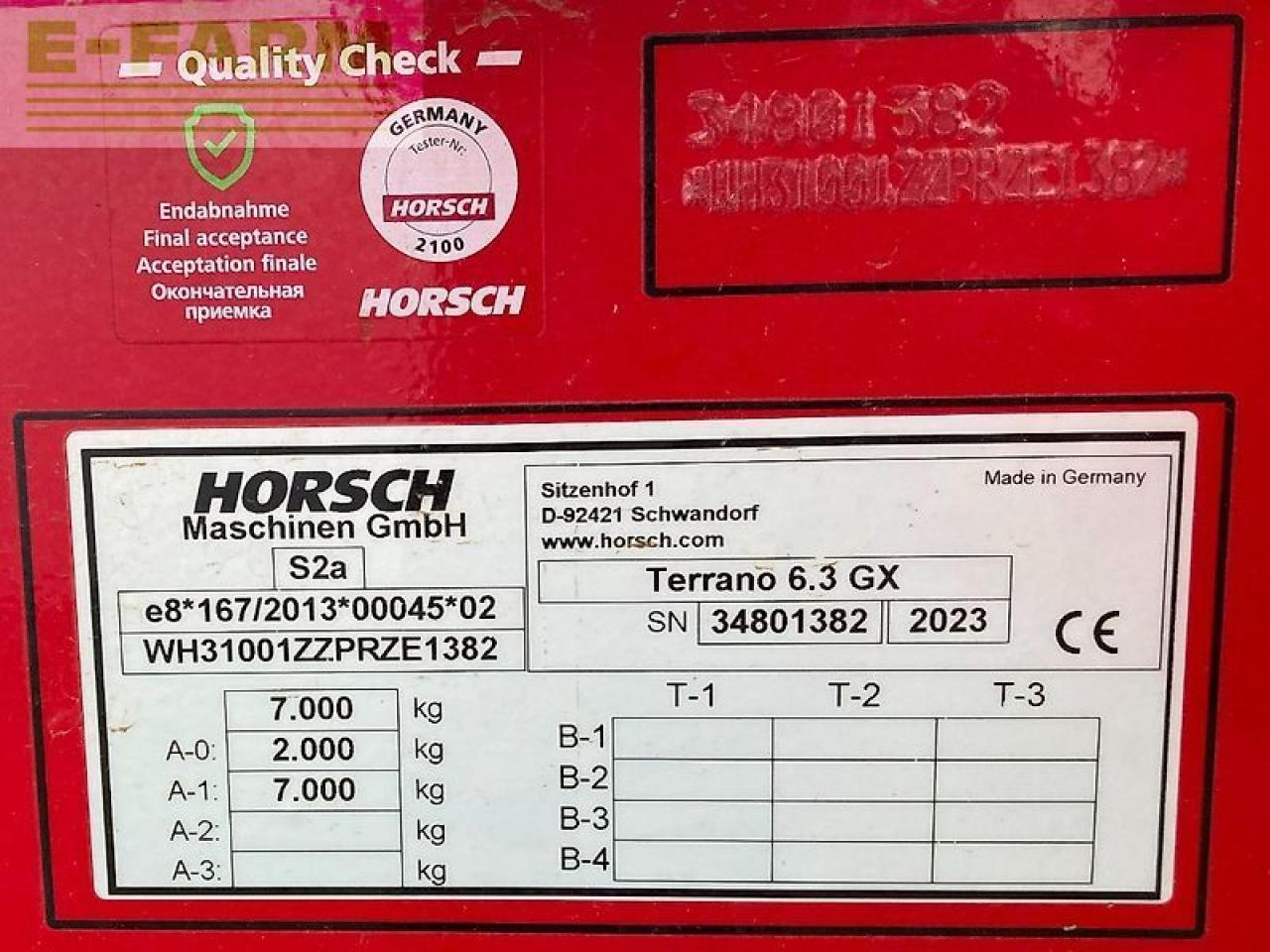 Культиватор Horsch terrano 6.3 gx vorführgerät bj.2023: фото 15 Культиватор Horsch terrano 6.3 gx vorführgerät bj.2023: фото 15