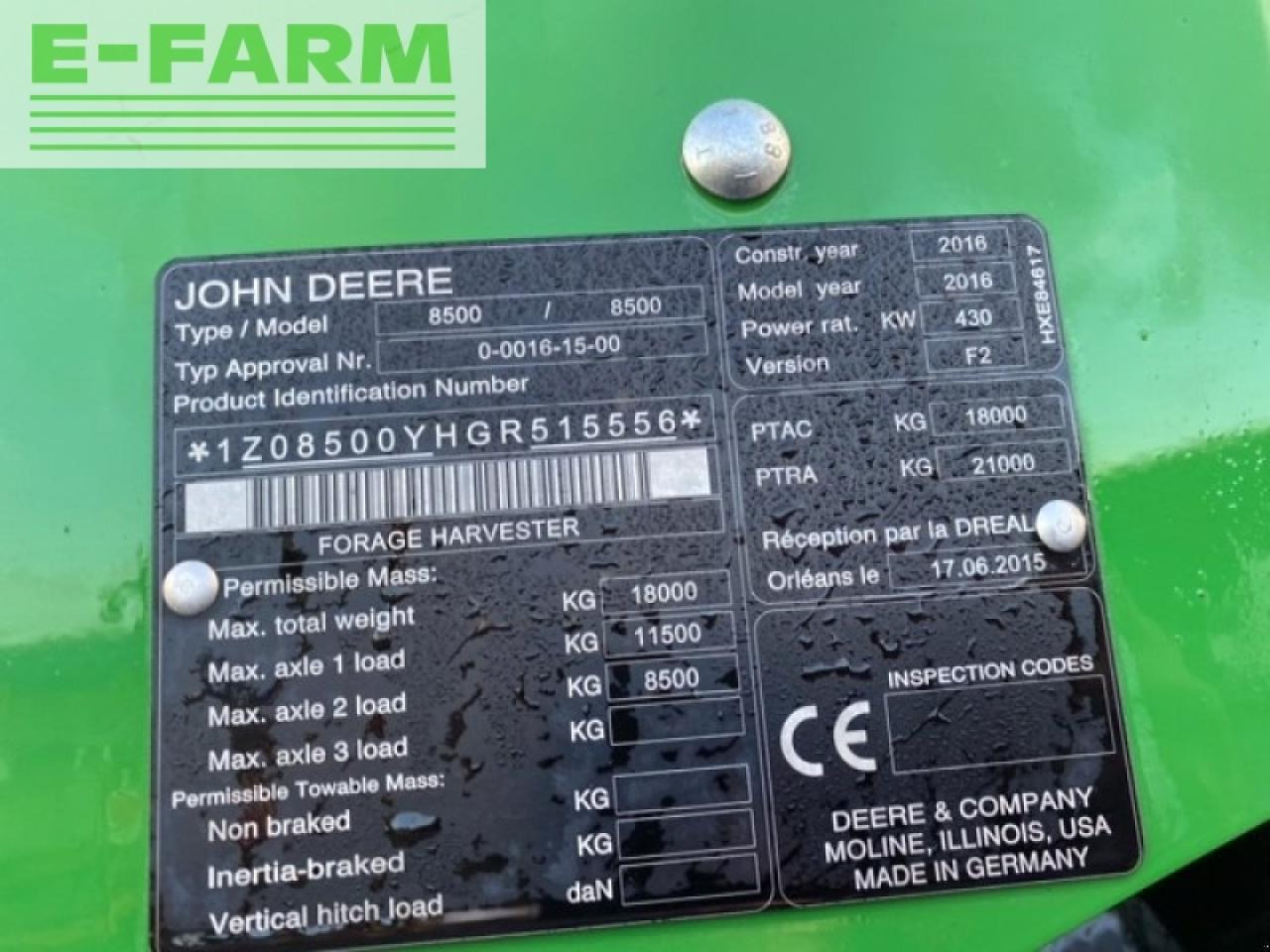 John Deere 8500 - Кормоуборочный комбайн: фото 4 John Deere 8500 - Кормоуборочный комбайн: фото 4