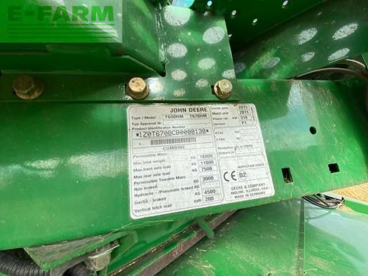 John Deere T670 4WD - Зерноуборочный комбайн: фото 5 John Deere T670 4WD - Зерноуборочный комбайн: фото 5