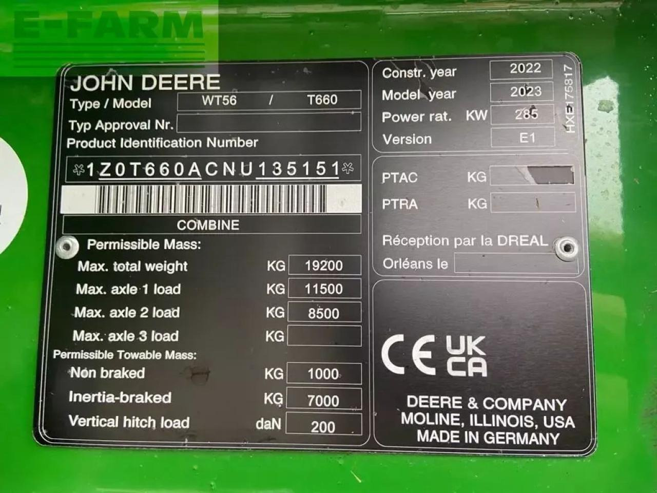 Зерноуборочный комбайн John Deere t660 my23 prod 30: фото 16