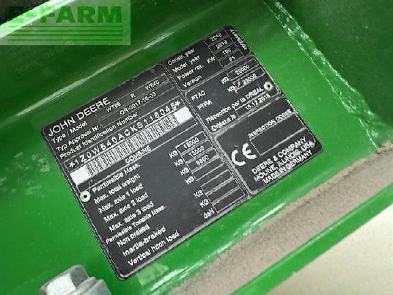 Зерноуборочный комбайн John Deere w540: фото 11