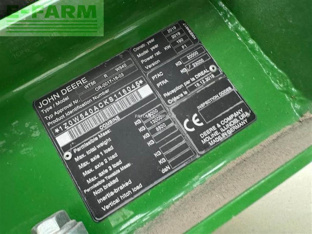 Зерноуборочный комбайн John Deere w540: фото 11