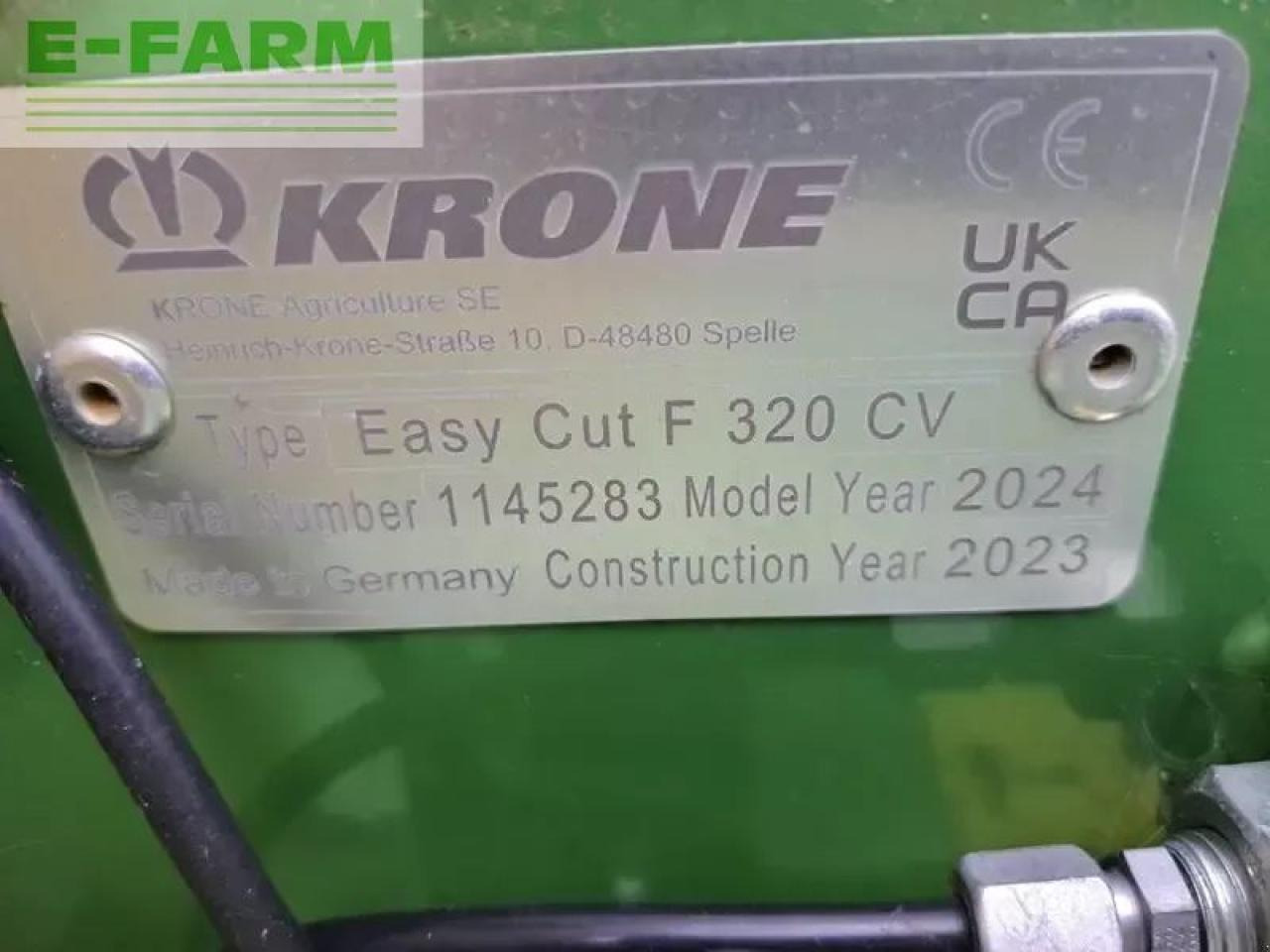 Krone easy cut f 320 cv - Косилка: фото 5 Krone easy cut f 320 cv - Косилка: фото 5