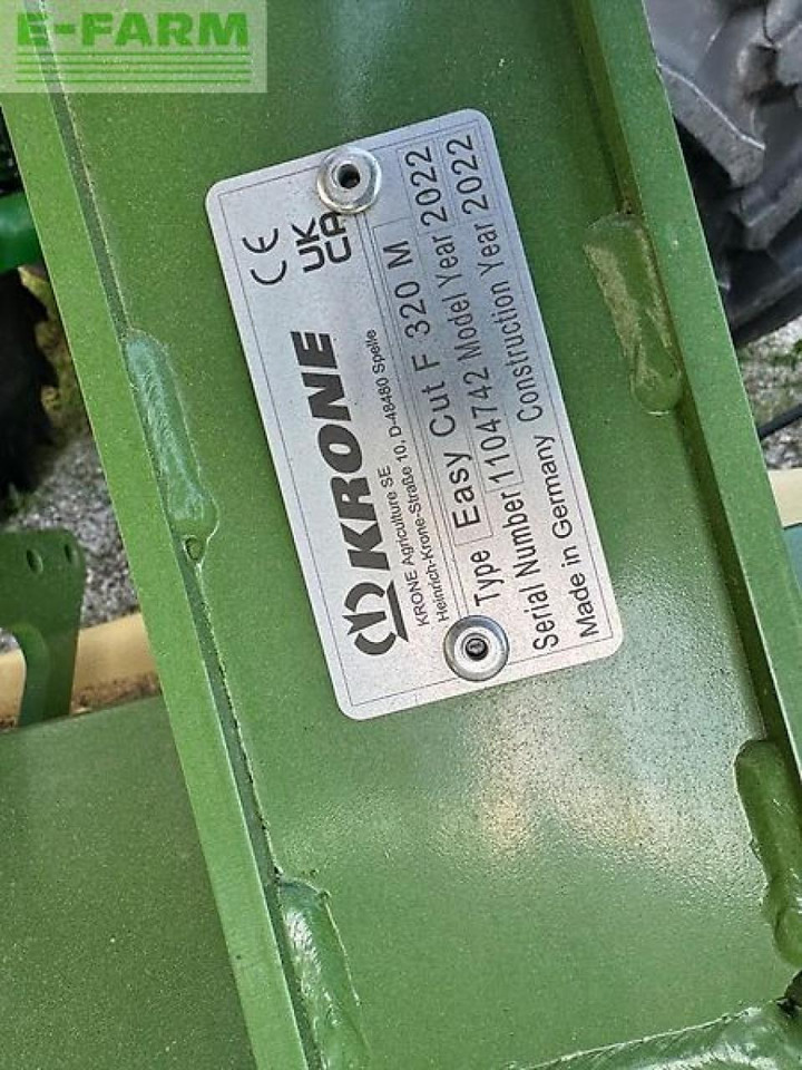 Косилка Krone easy cut f320m, mt603-40: фото 12
