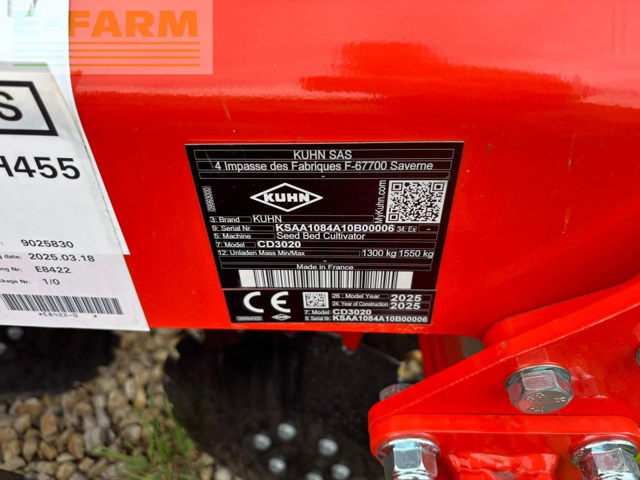 Kuhn cd 3020 - Дисковая борона: фото 4 Kuhn cd 3020 - Дисковая борона: фото 4