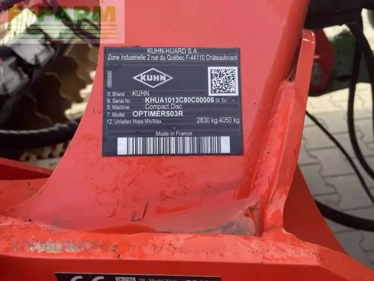 Kuhn optimer + 503r - Дисковая борона: фото 5 Kuhn optimer + 503r - Дисковая борона: фото 5