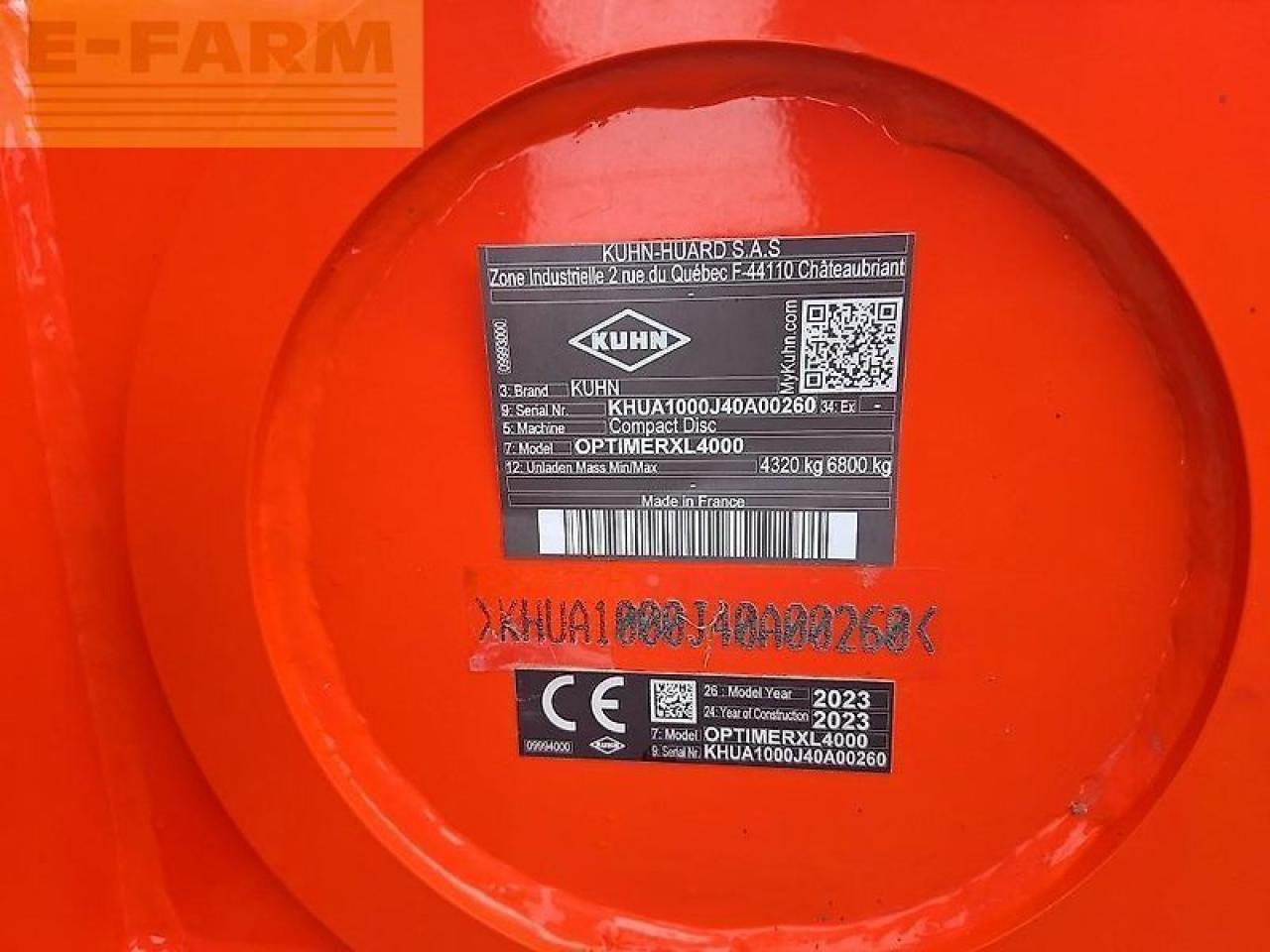 Kuhn optimer xl4000 - Дисковая борона: фото 5 Kuhn optimer xl4000 - Дисковая борона: фото 5