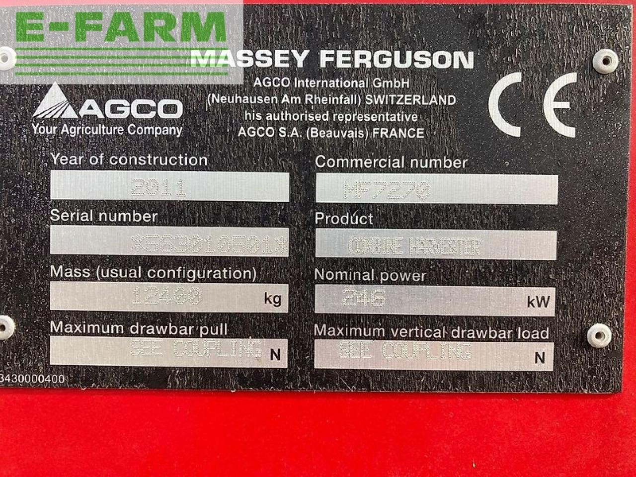 Зерноуборочный комбайн Massey Ferguson beta 7270: фото 10