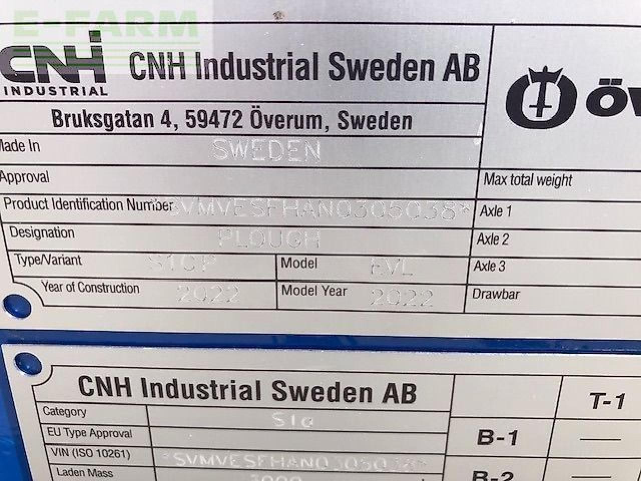 Överum evl 71080h - Плуг: фото 3 Överum evl 71080h - Плуг: фото 3