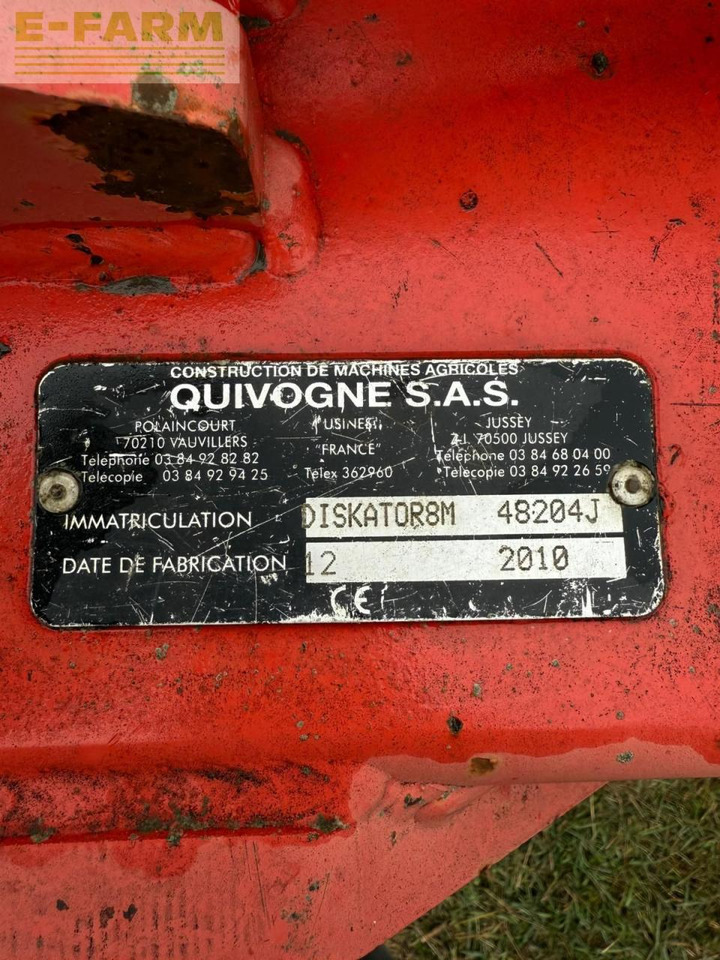 Quivogne Diskator 8M - Дисковая борона: фото 4 Quivogne Diskator 8M - Дисковая борона: фото 4