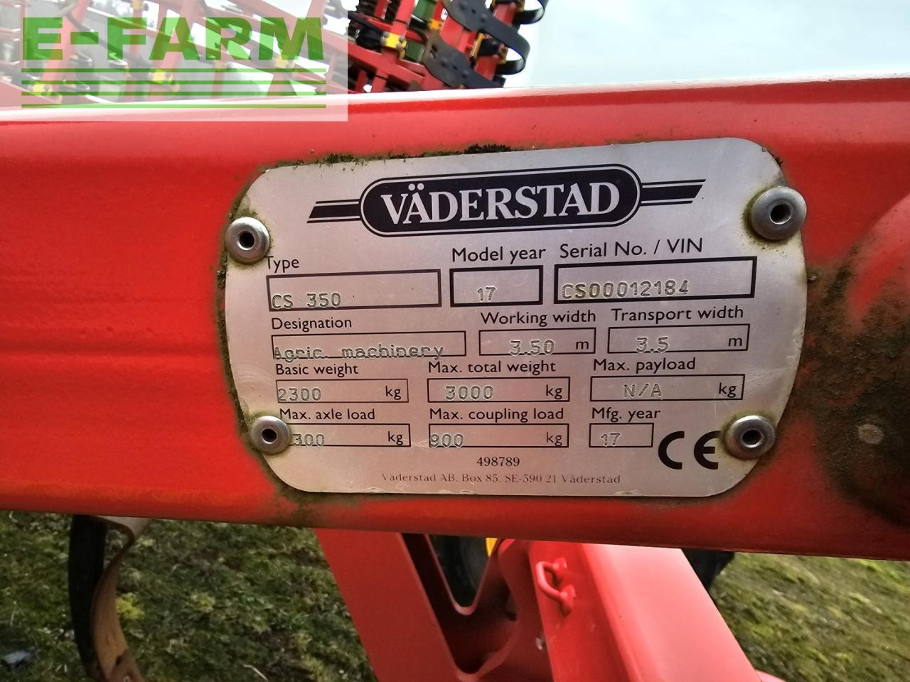 Väderstad Cultus Cs350 + Bdx-180 - Культиватор: фото 4 Väderstad Cultus Cs350 + Bdx-180 - Культиватор: фото 4