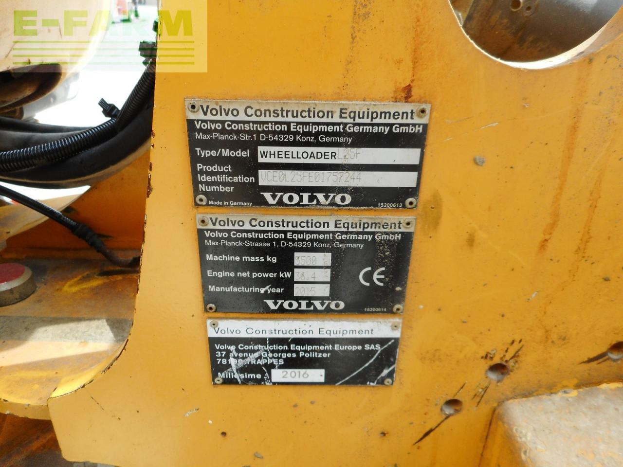 Мини-экскаватор Volvo l25f ( 5.500kg ) hydr. schnellwechsler + 3 kreis: фото 7