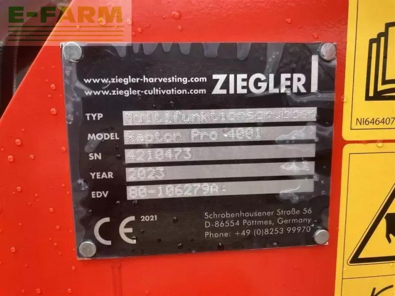 Ziegler raptor pro 4001 - Дисковая борона: фото 5 Ziegler raptor pro 4001 - Дисковая борона: фото 5