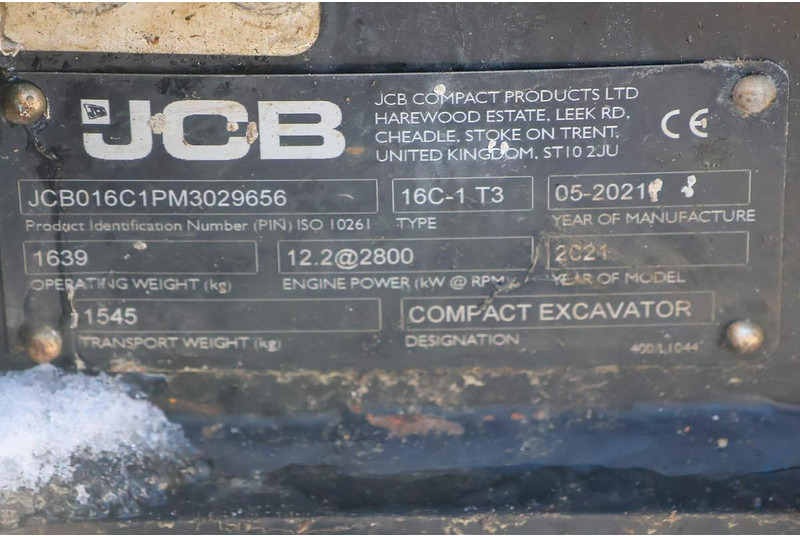 JCB 16C-1 Minibagger - Экскаватор: фото 4 JCB 16C-1 Minibagger - Экскаватор: фото 4