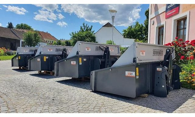 Schwerlast Transportbox / Kippmulde 180 cm mit 3 Punkt- & Euro Aufnahme - Тягач: фото 3 Schwerlast Transportbox / Kippmulde 180 cm mit 3 Punkt- & Euro Aufnahme - Тягач: фото 3