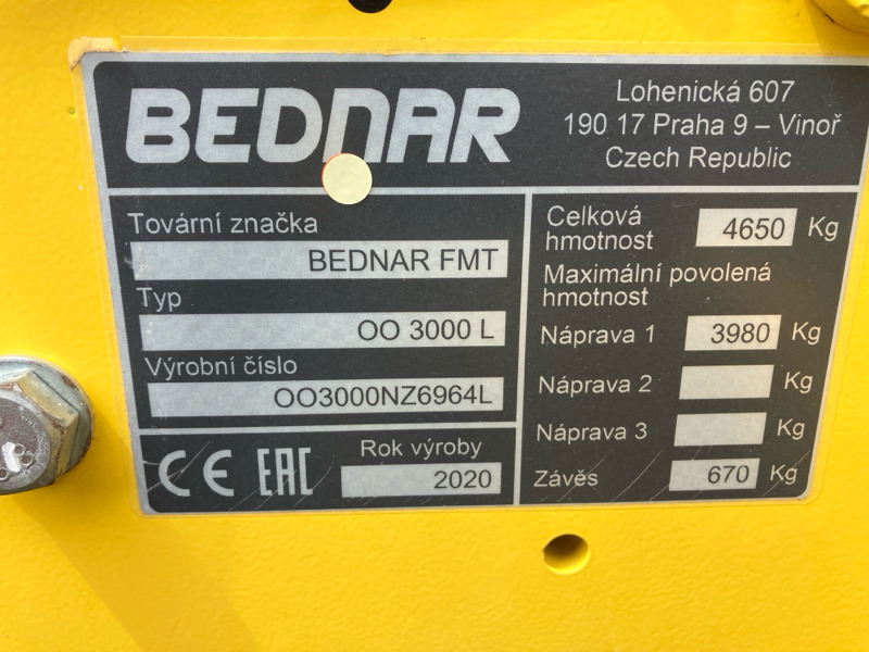 Bednar Omega OO 3000L - Сеялка: фото 4 Bednar Omega OO 3000L - Сеялка: фото 4