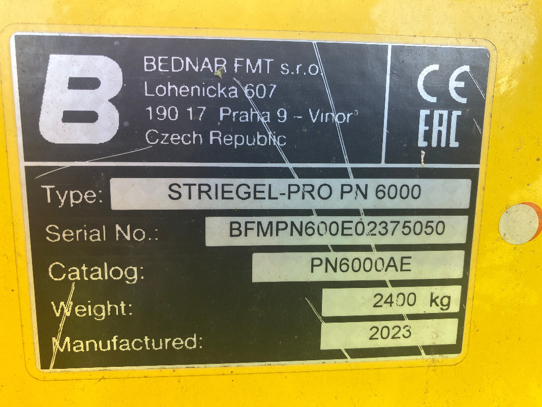 Bednar Striegel-Pro PN 6000 - Техника для внесения удобрений: фото 2 Bednar Striegel-Pro PN 6000 - Техника для внесения удобрений: фото 2