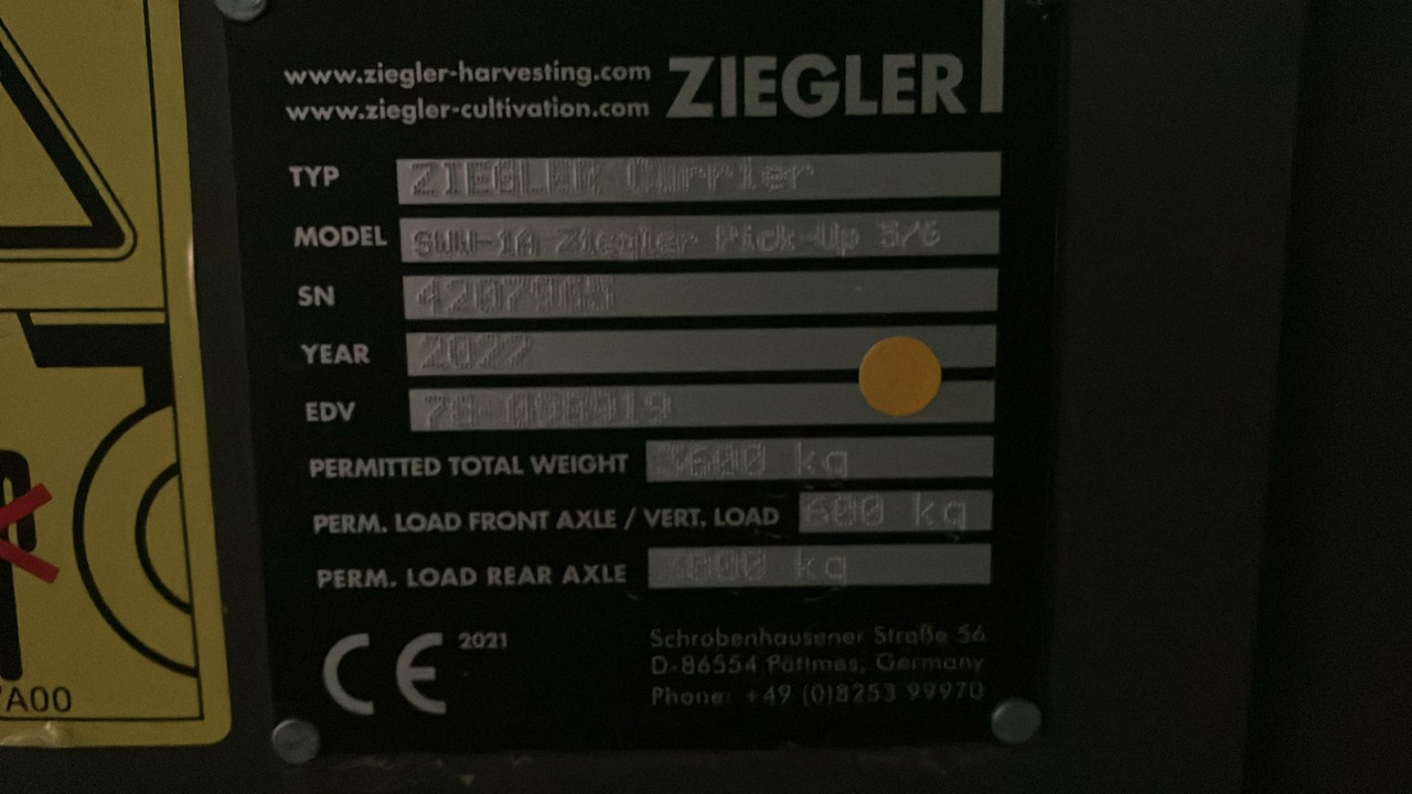 Ziegler ZPU 6001 Pick up 6m - Зерноуборочный комбайн: фото 4 Ziegler ZPU 6001 Pick up 6m - Зерноуборочный комбайн: фото 4