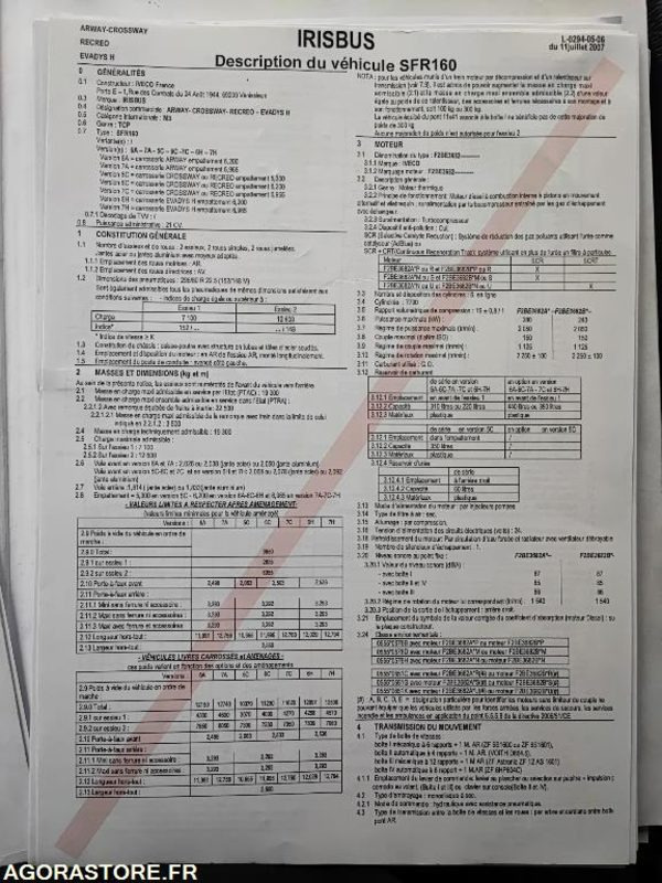 CAR - IVECO - CROSSWAY - 2007 / 508763 KM - BR256LX - 073340 - Школьный автобус: фото 5 CAR - IVECO - CROSSWAY - 2007 / 508763 KM - BR256LX - 073340 - Школьный автобус: фото 5