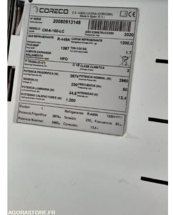 Coreco CM-6-150-LC - Холодильное оборудование: фото 3 Coreco CM-6-150-LC - Холодильное оборудование: фото 3
