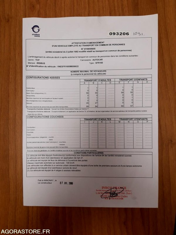 IVECO BUS CROSSWAY N°093206 - Школьный автобус: фото 1 IVECO BUS CROSSWAY N°093206 - Школьный автобус: фото 1