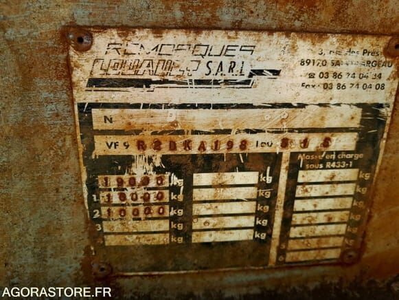 Шасси прицеп Louault R2DKA19T: фото 10