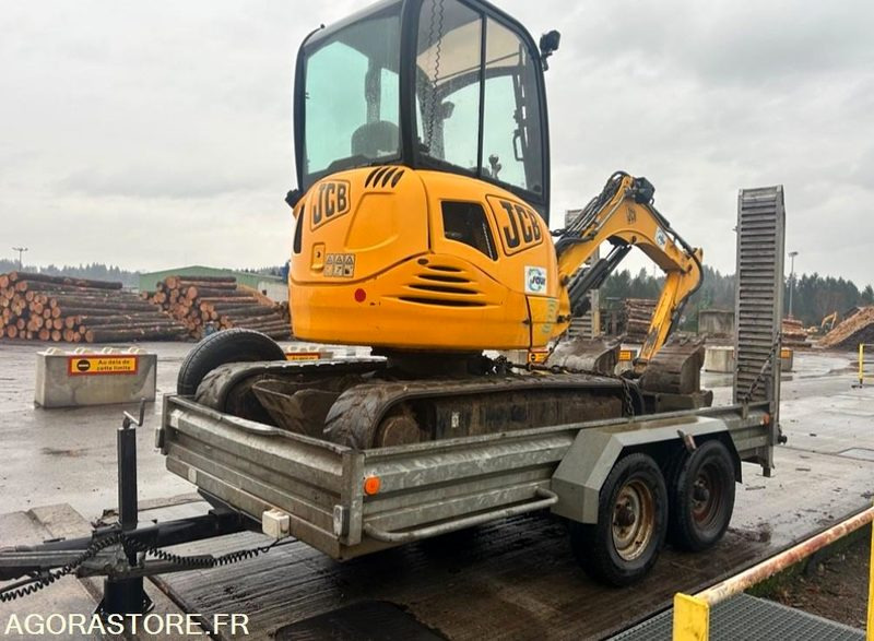 MINIPELLE JCB 2T8 4380H + REMORQUE 3T5 YSM + GODETS + BRH 240KG - Мини-экскаватор: фото 2 MINIPELLE JCB 2T8 4380H + REMORQUE 3T5 YSM + GODETS + BRH 240KG - Мини-экскаватор: фото 2